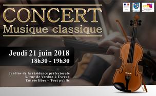 Fête de la musique  Concert de musique classique à la résidence préfectorale