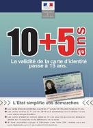 La carte nationale d’identité est valide 15 ans à compter du 1 er janvier 2014 