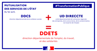 La Direction départementale de l'emploi, du travail et des solidarités (DDETS) de l'Eure est née.
