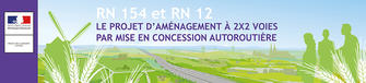RN 154 ET RN 12 : le projet d'aménagement à 2X2 voies par mise en concession autoroutière