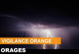 Vigilance orange « orages » dans le département de l'Eure